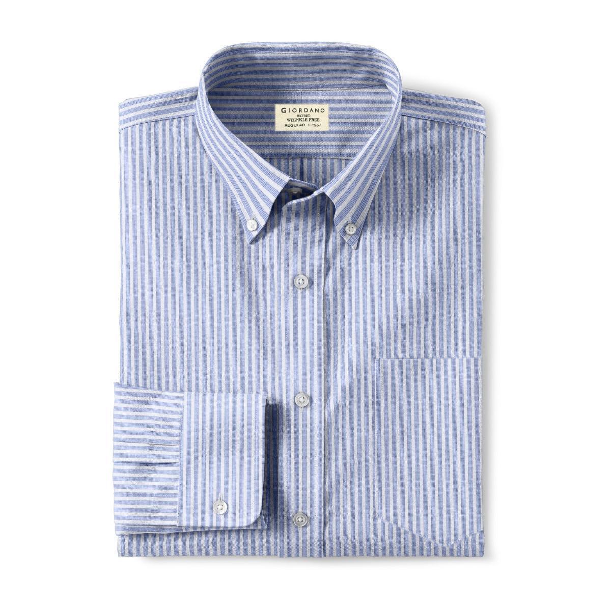 Men's Oxford Pattern Wrinkle Free Shirt