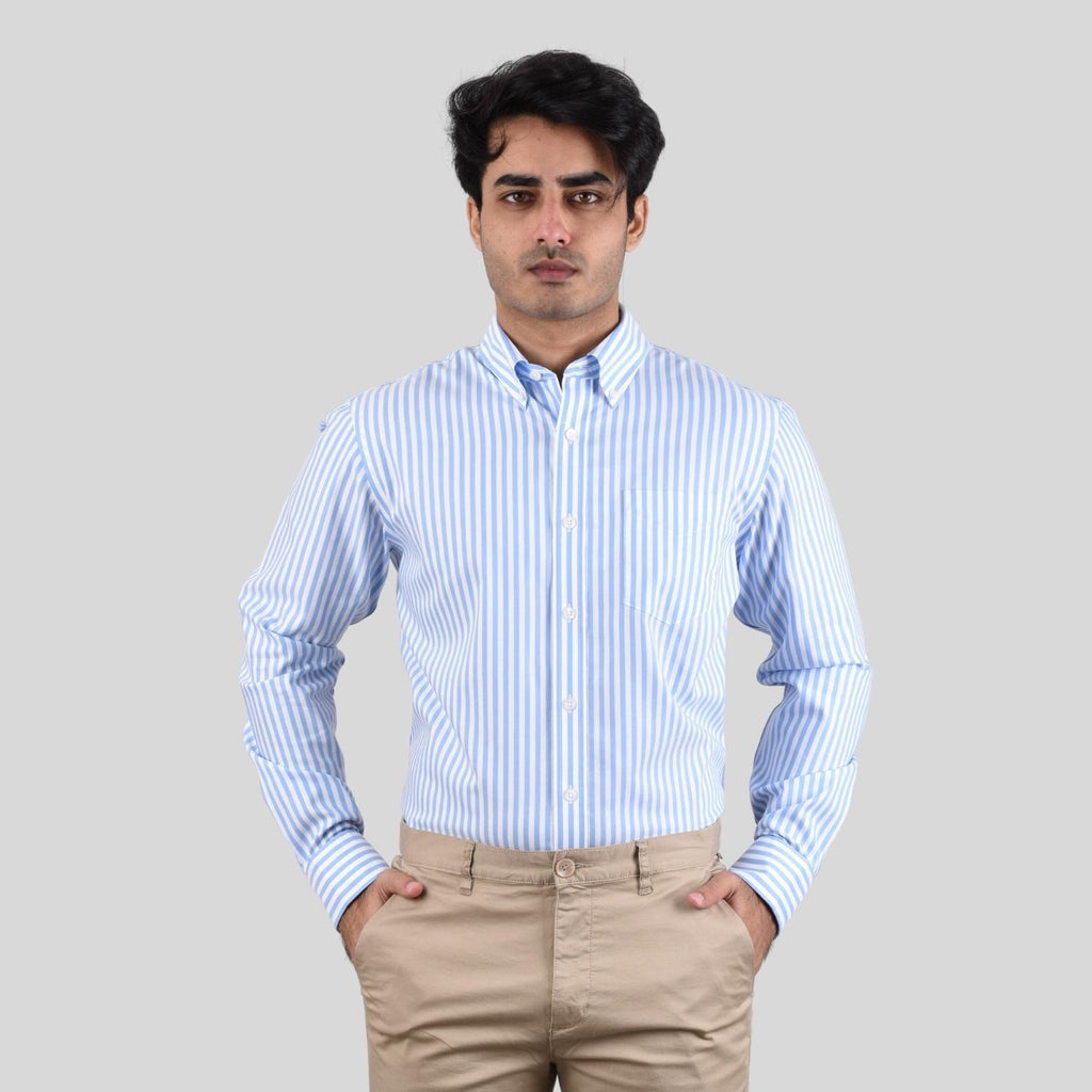 Men's Oxford Pattern Wrinkle Free Shirt