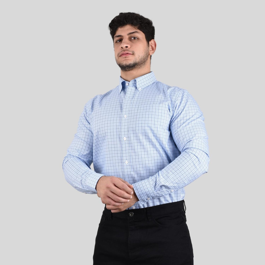 Men's Oxford Pattern Wrinkle Free Shirt
