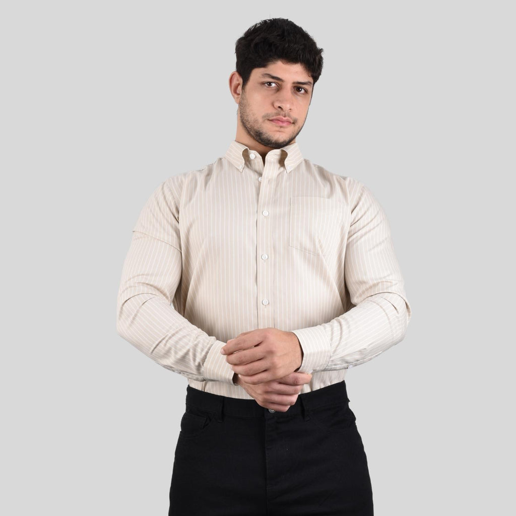Men's Oxford Pattern Wrinkle Free Shirt