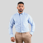 Men's Oxford Pattern Wrinkle Free Shirt