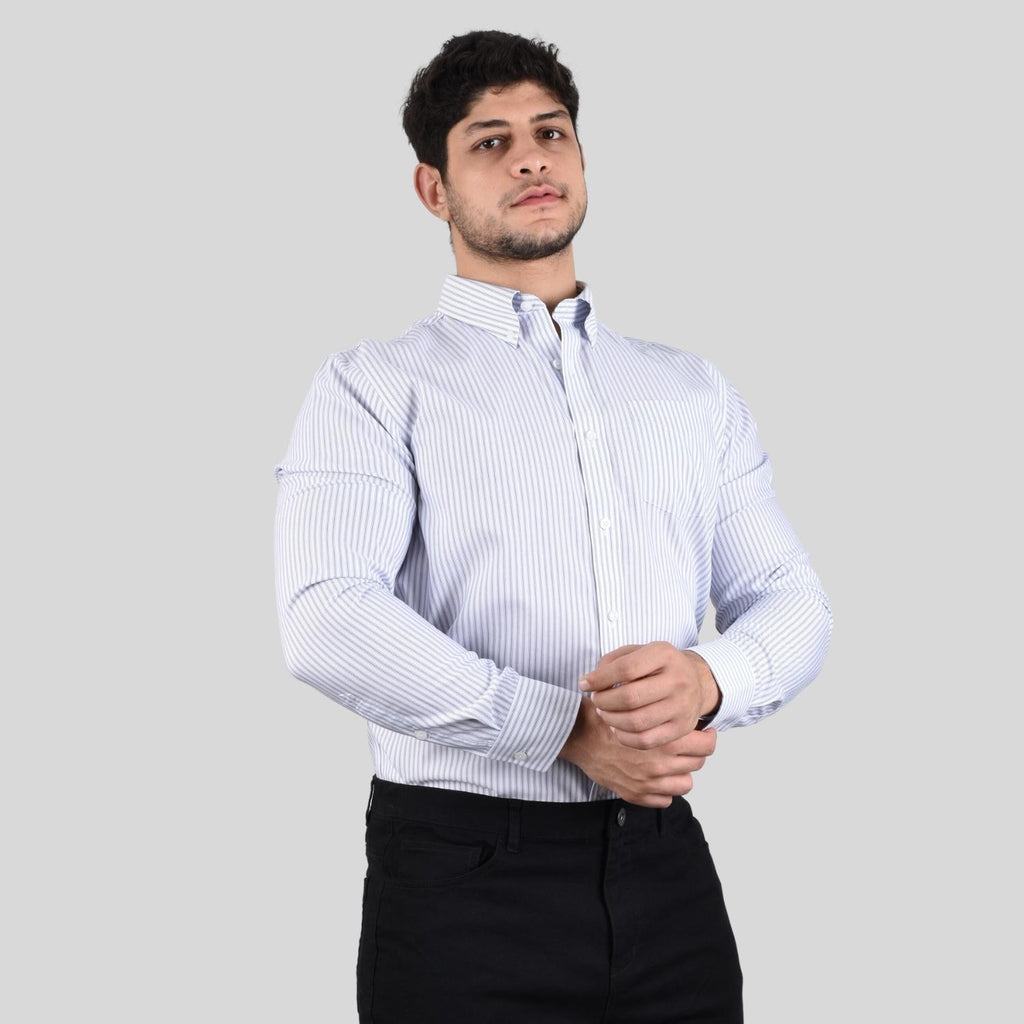 Men's Oxford Pattern Wrinkle Free Shirt