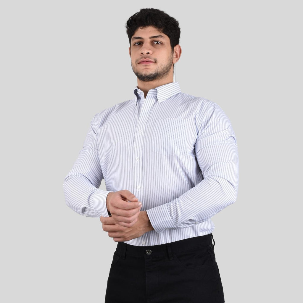 Men's Oxford Pattern Wrinkle Free Shirt