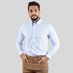 Men's Oxford Pattern Wrinkle Free Shirt
