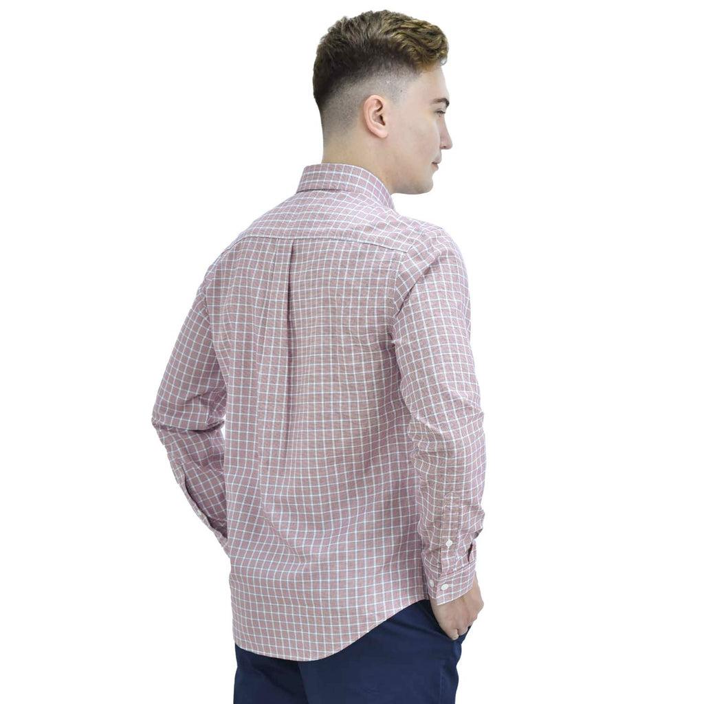 Men's Oxford Pattern Wrinkle Free Shirt