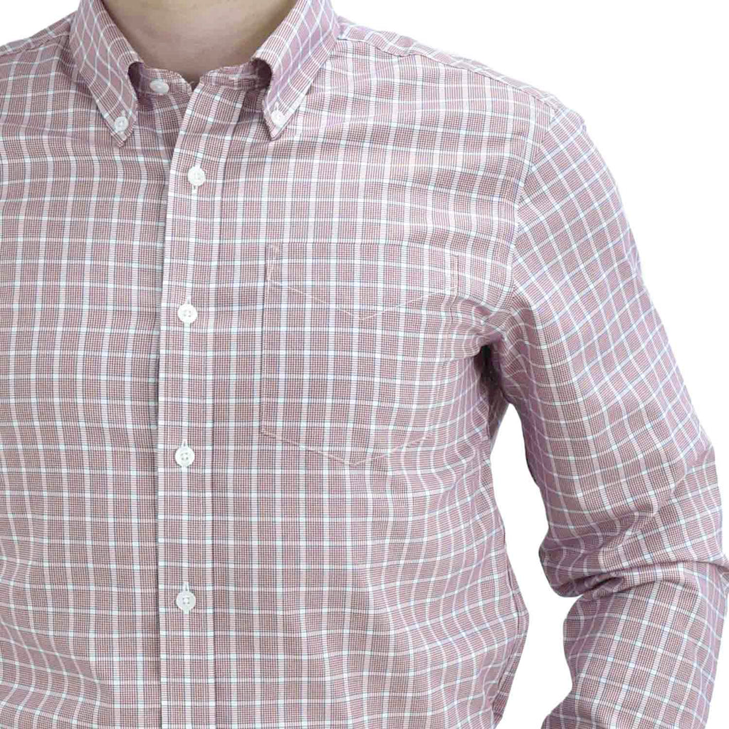 Men's Oxford Pattern Wrinkle Free Shirt