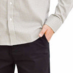 Men's Oxford Pattern Wrinkle Free Shirt