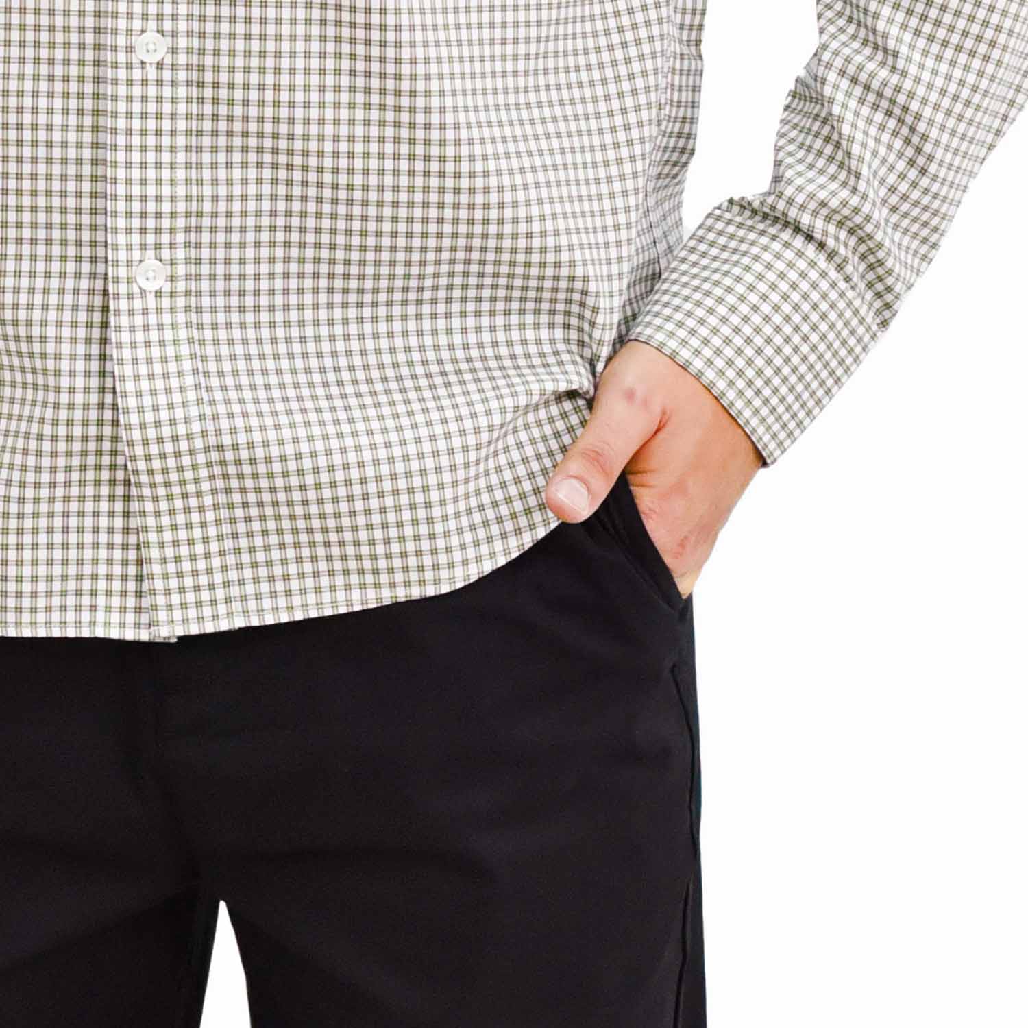 Men's Oxford Pattern Wrinkle Free Shirt