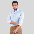 Men's Oxford Pattern Wrinkle Free Shirt