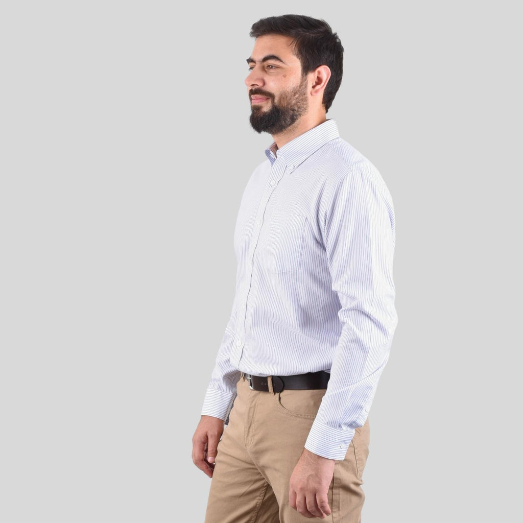 Men's Oxford Pattern Wrinkle Free Shirt