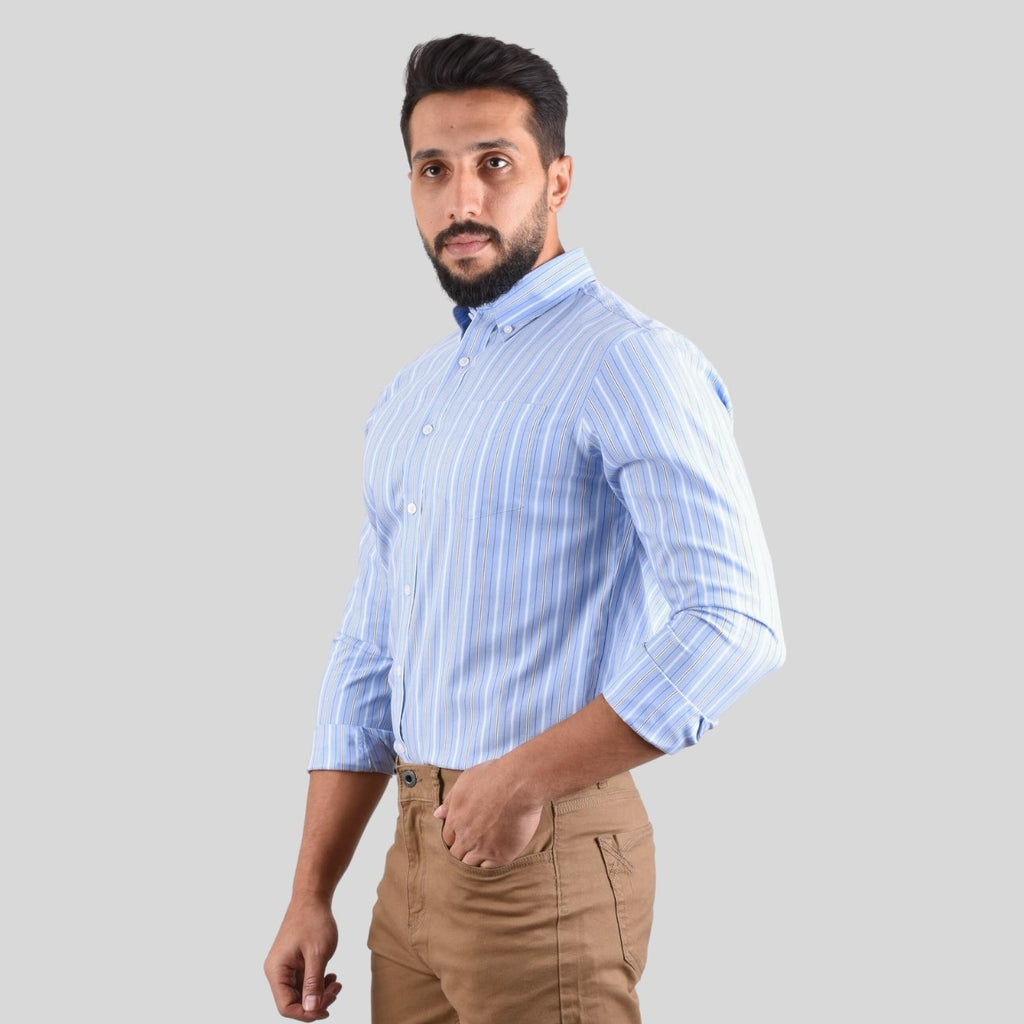 Men's Oxford Pattern Wrinkle Free Shirt