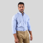 Men's Oxford Pattern Wrinkle Free Shirt