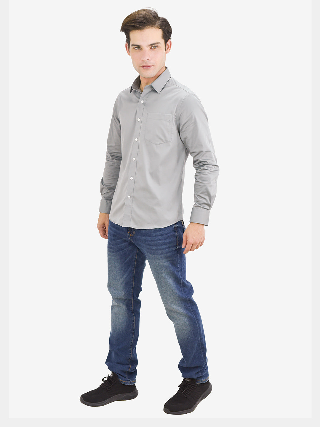 Men's Poplin Cotton Slim Fit Shirt