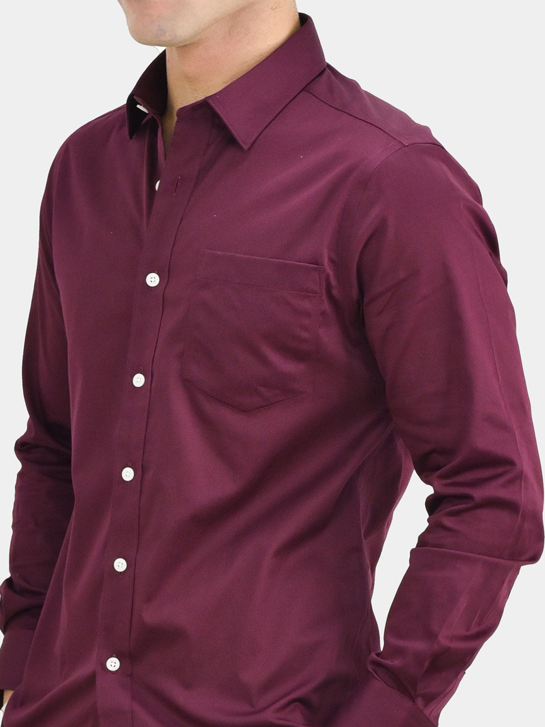 Men's Poplin Cotton Slim Fit Shirt