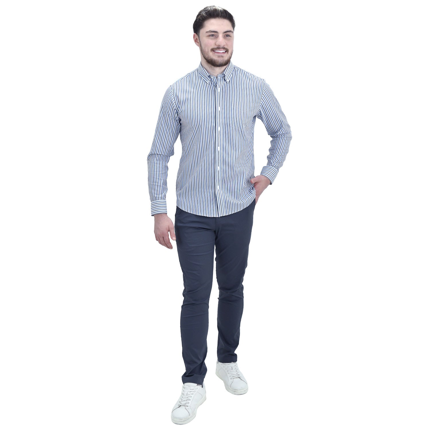 Men's Wrinkle Free Cotton Shirt: Comfort & Style