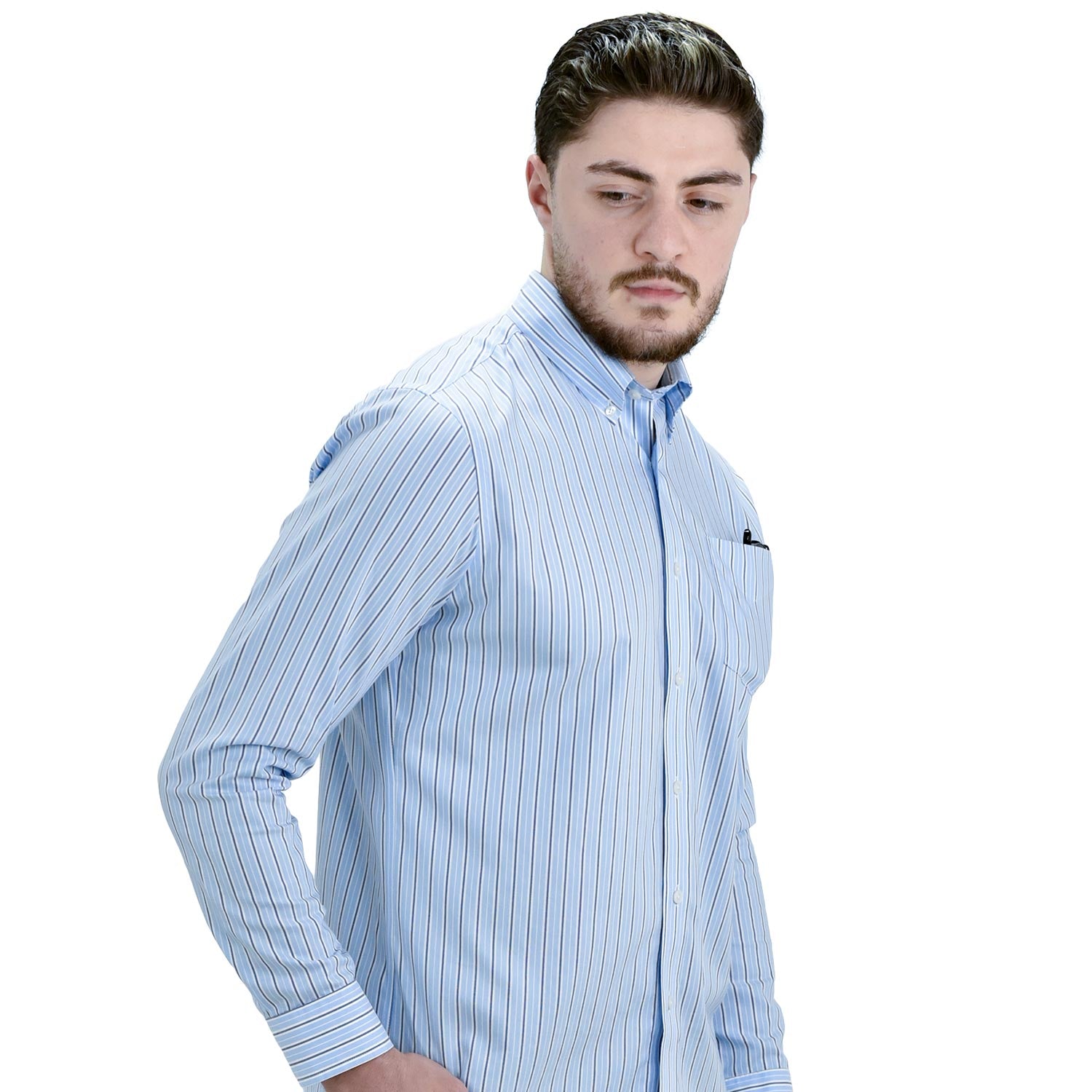 Men's Wrinkle Free Cotton Shirt: Comfort & Style