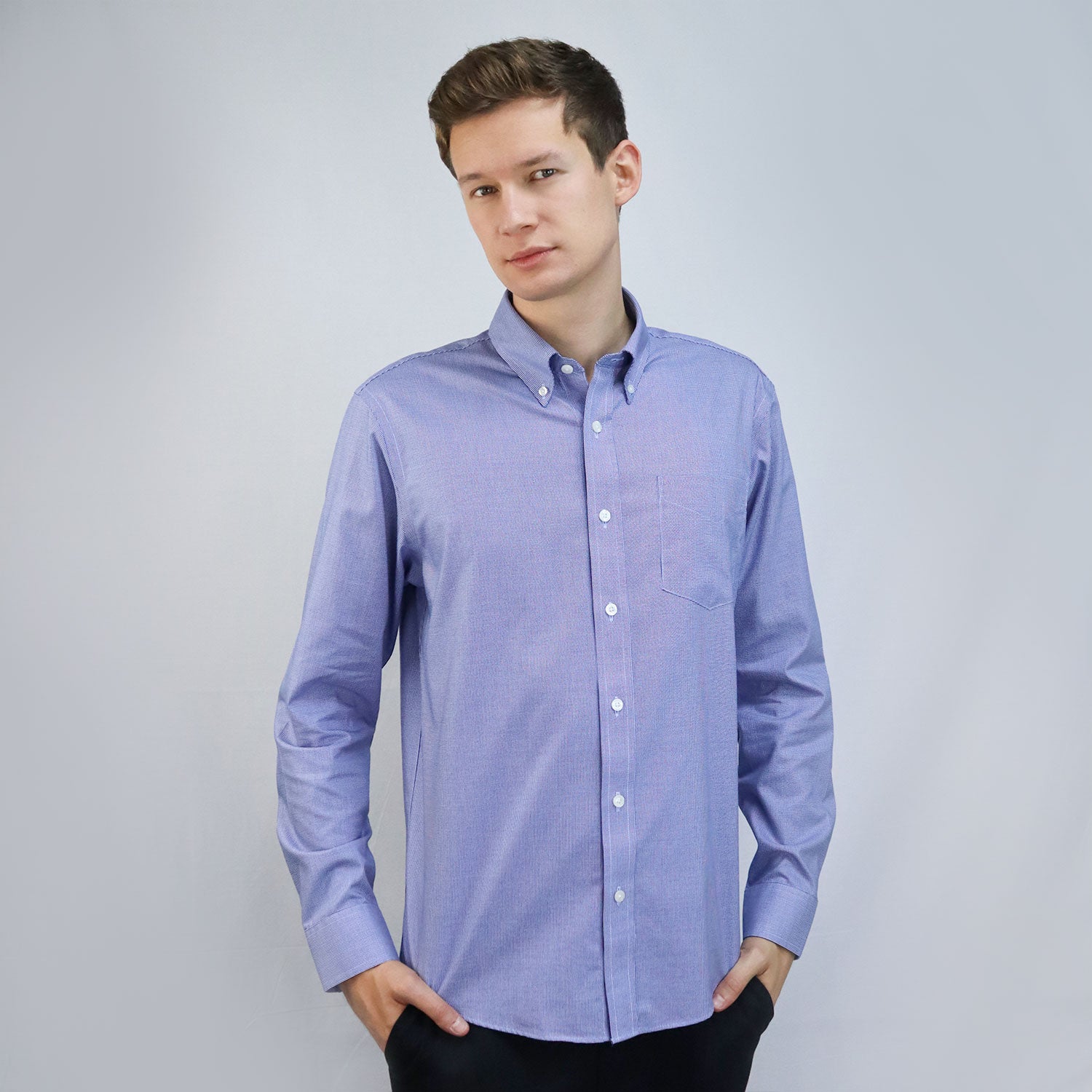 Men's Wrinkle Free Cotton Shirt: Comfort & Style