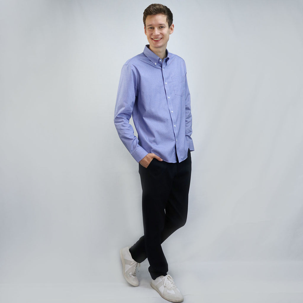 Men's Wrinkle Free Cotton Shirt: Comfort & Style