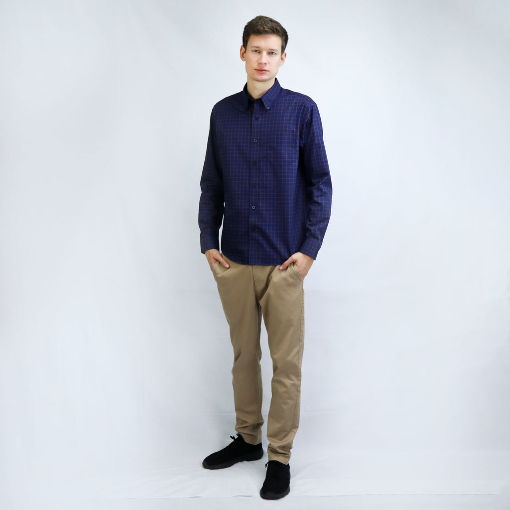 Men's Wrinkle Free Cotton Shirt: Comfort & Style