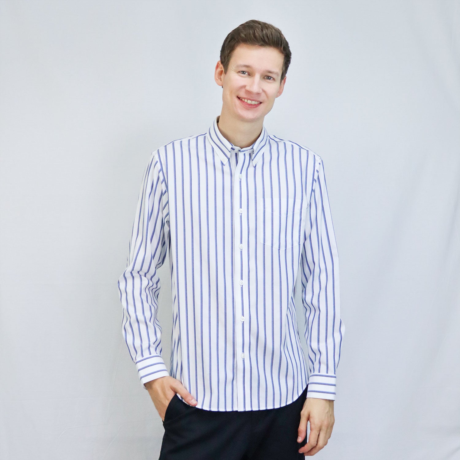 Men's Wrinkle Free Cotton Shirt: Comfort & Style