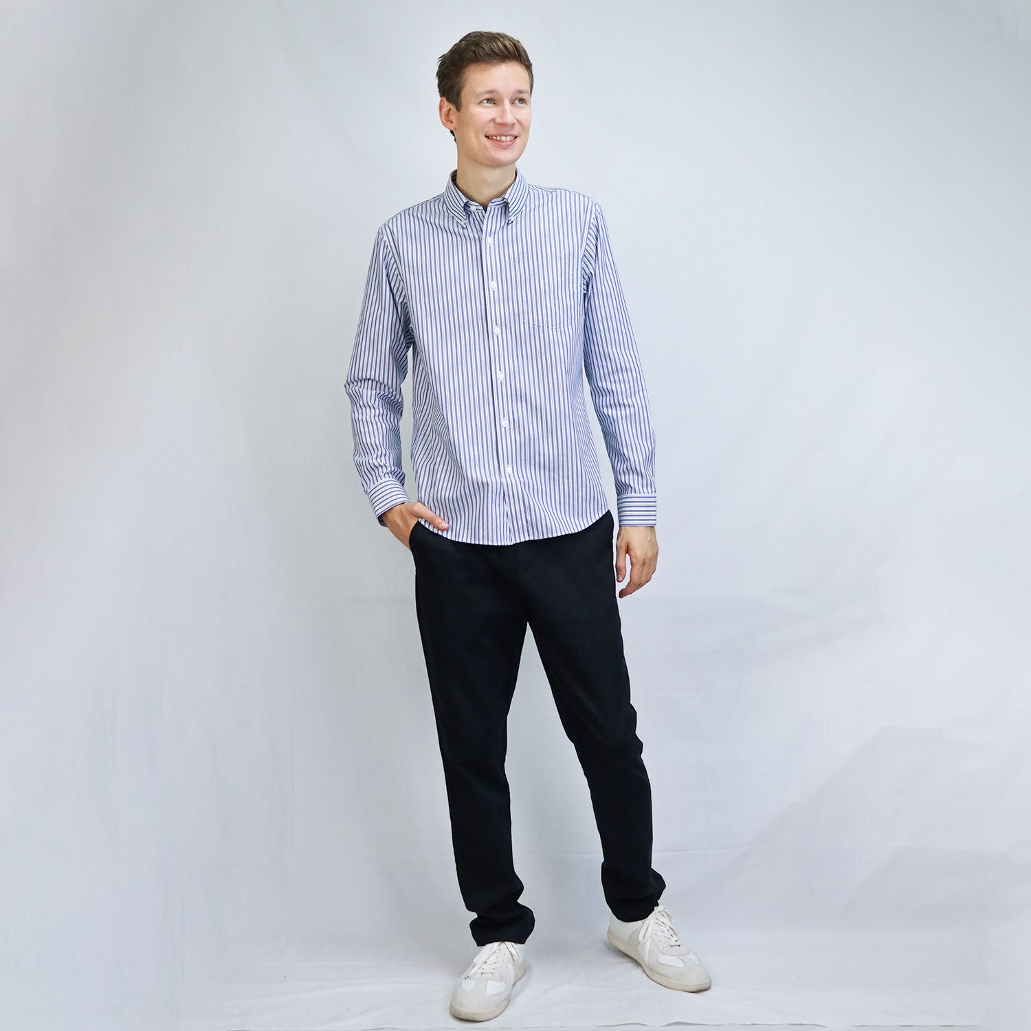 Men's Wrinkle Free Cotton Shirt: Comfort & Style