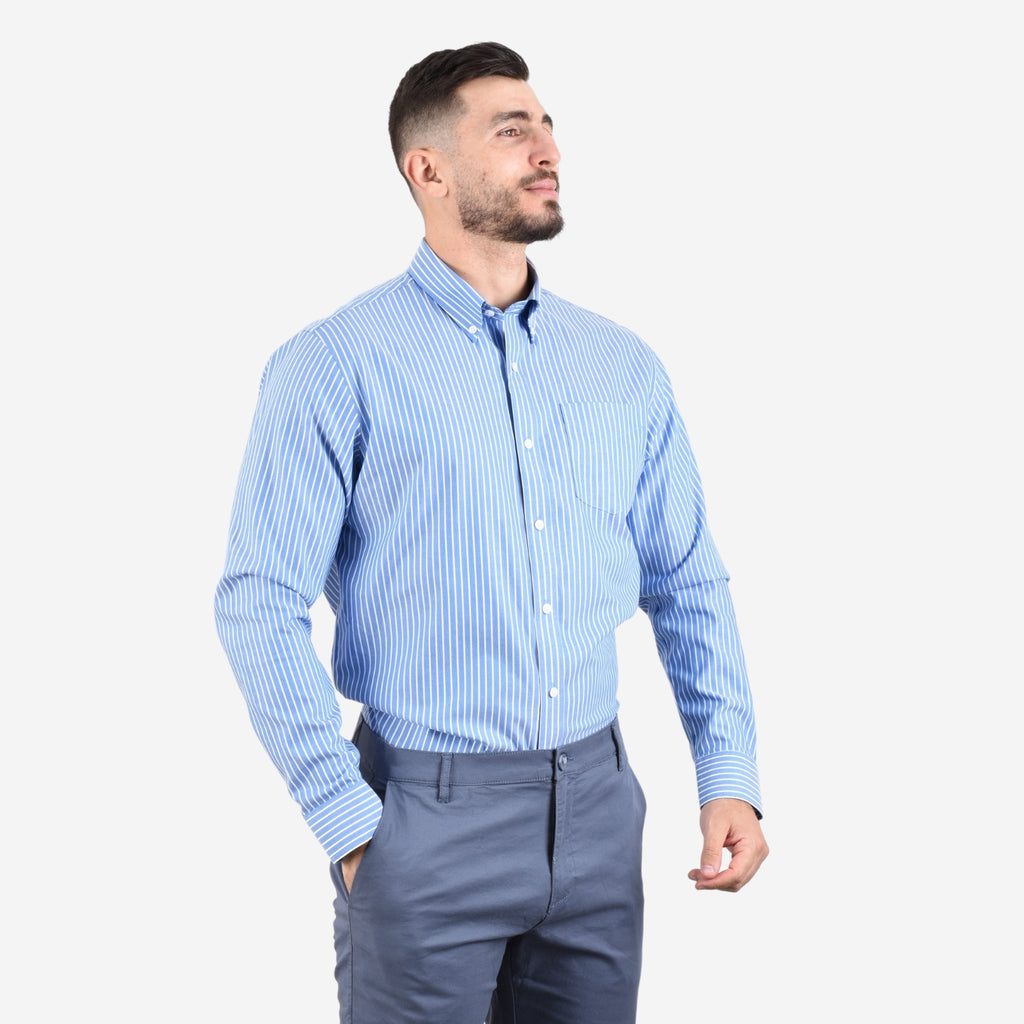 Men's Wrinkle Free Cotton Shirt: Comfort & Style