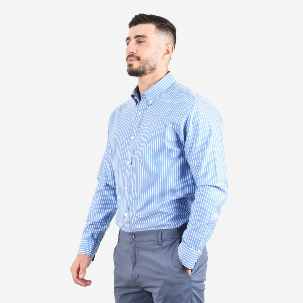 Men's Wrinkle Free Cotton Shirt: Comfort & Style