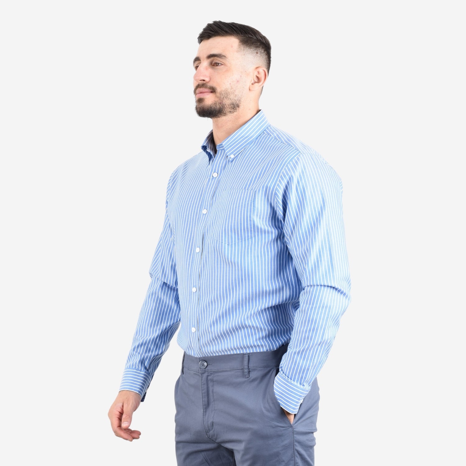 Men's Wrinkle Free Cotton Shirt: Comfort & Style