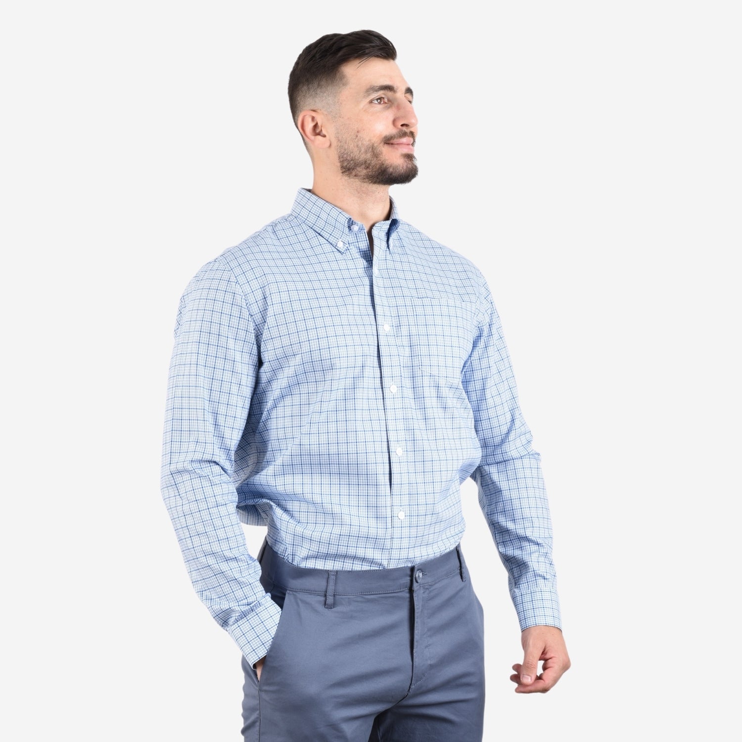 Men's Wrinkle Free Cotton Shirt: Comfort & Style