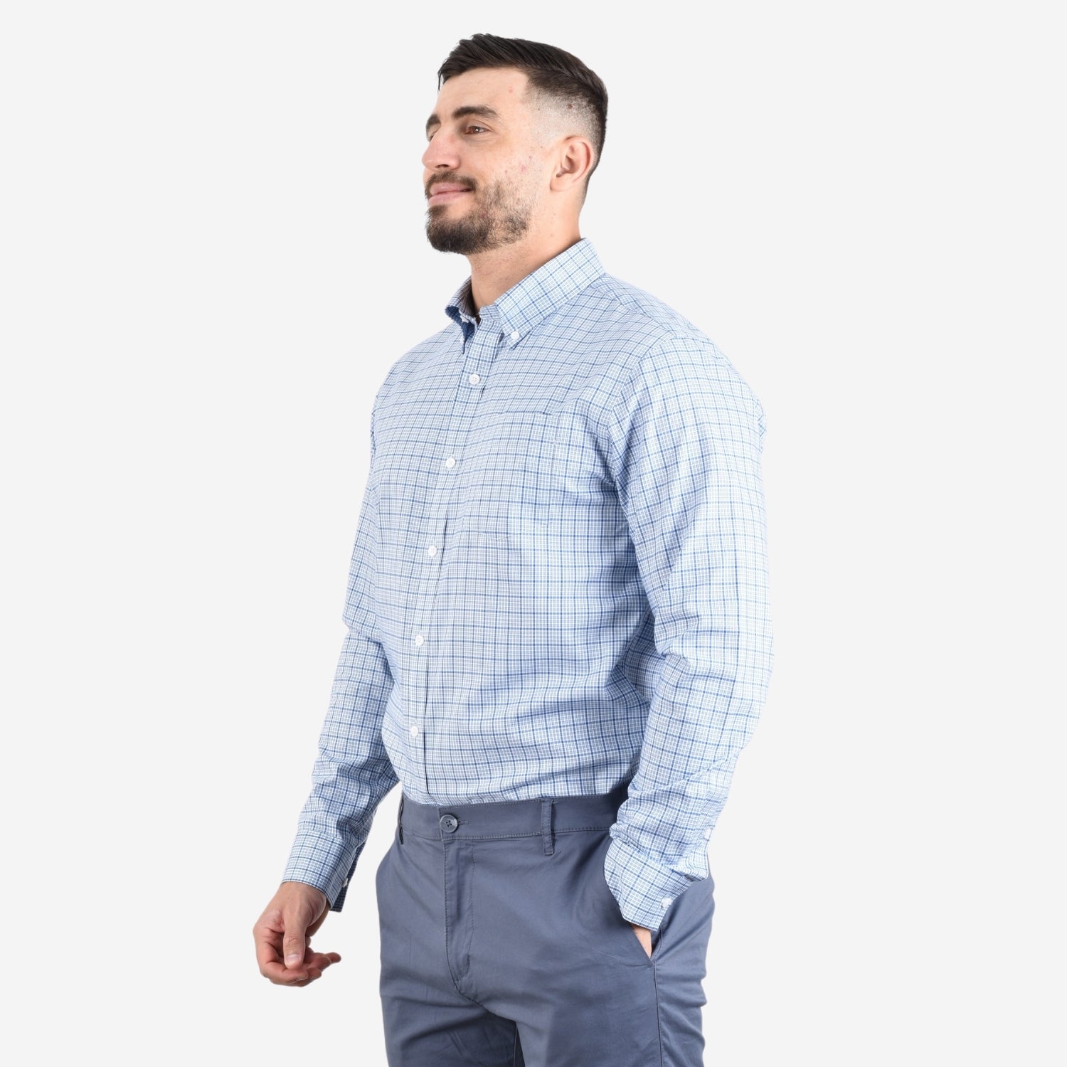 Men's Wrinkle Free Cotton Shirt: Comfort & Style