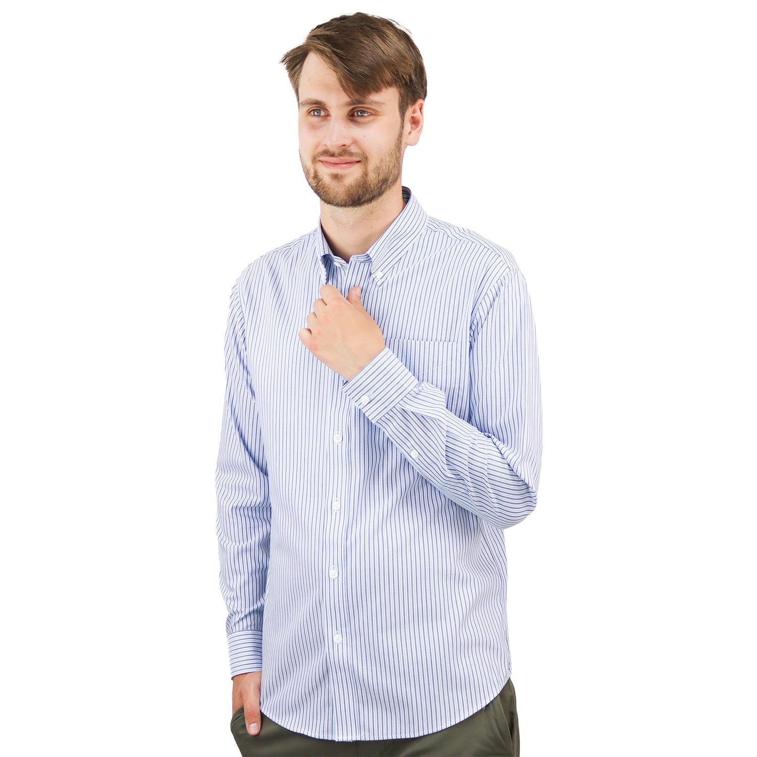 Men's Wrinkle Free Cotton Shirt: Comfort & Style