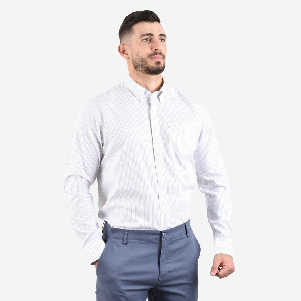 Men's Wrinkle Free Cotton Shirt: Comfort & Style