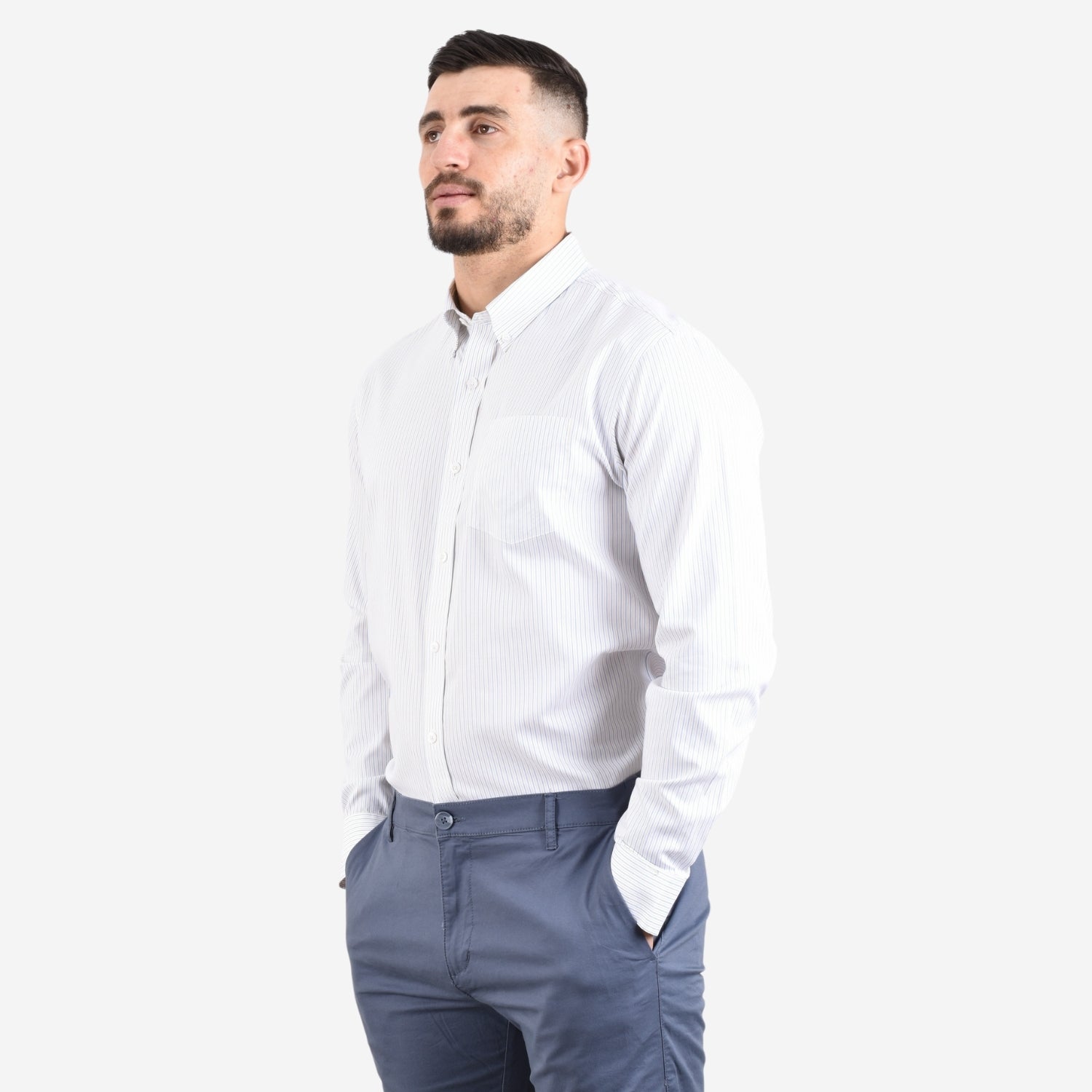Men's Wrinkle Free Cotton Shirt: Comfort & Style