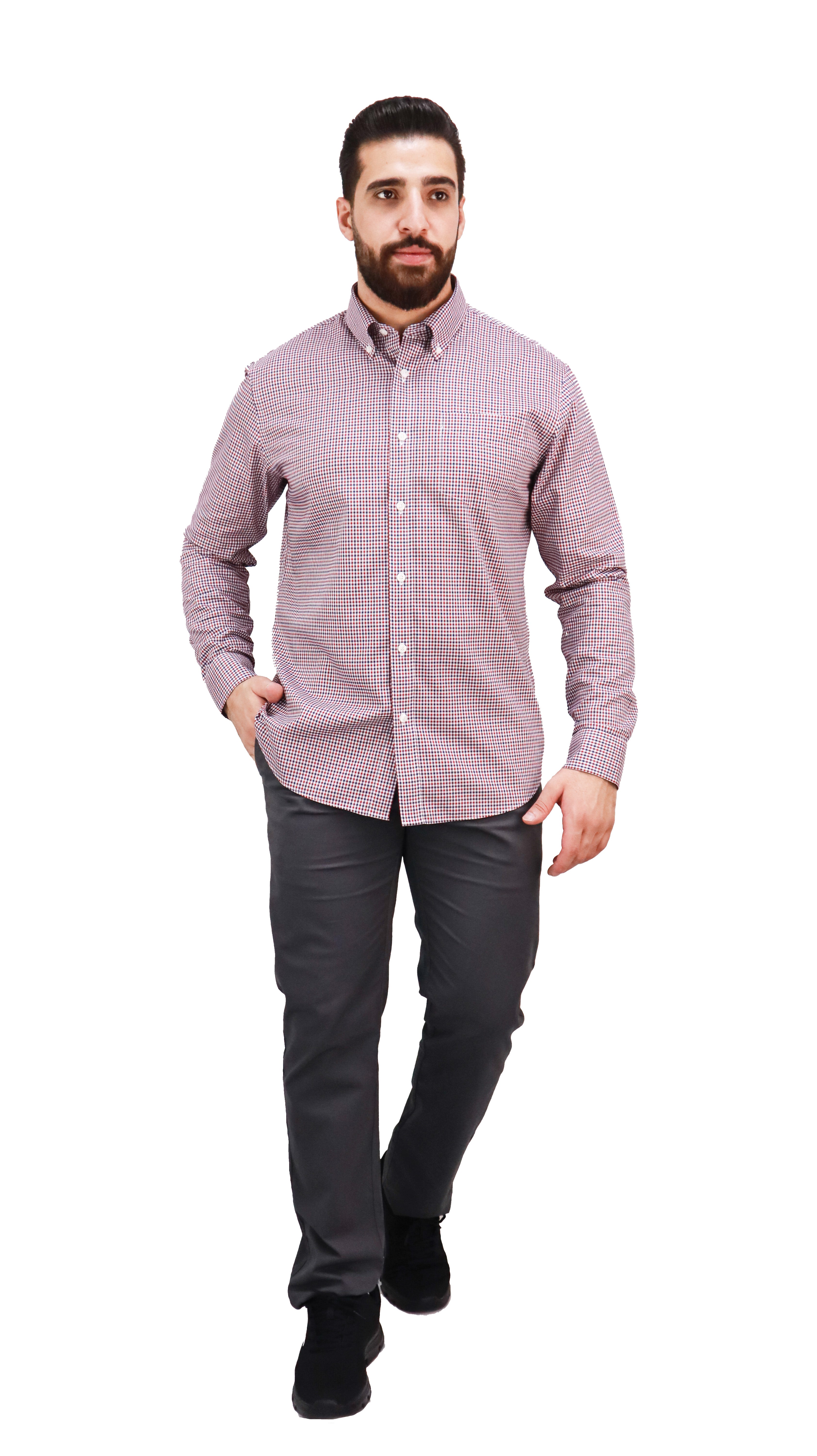 Men's Wrinkle Free Cotton Shirt: Comfort & Style