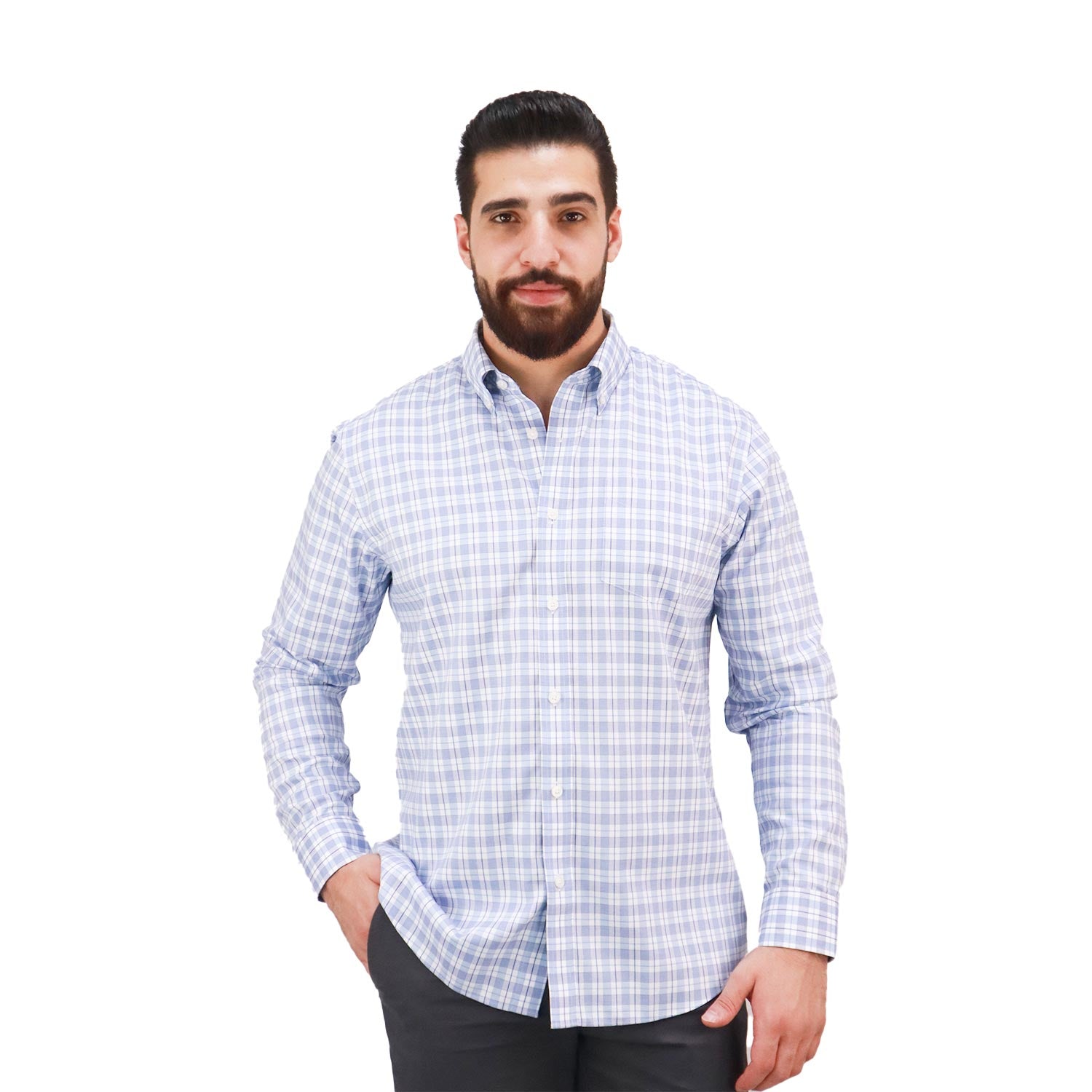 Men's Wrinkle Free Cotton Shirt: Comfort & Style