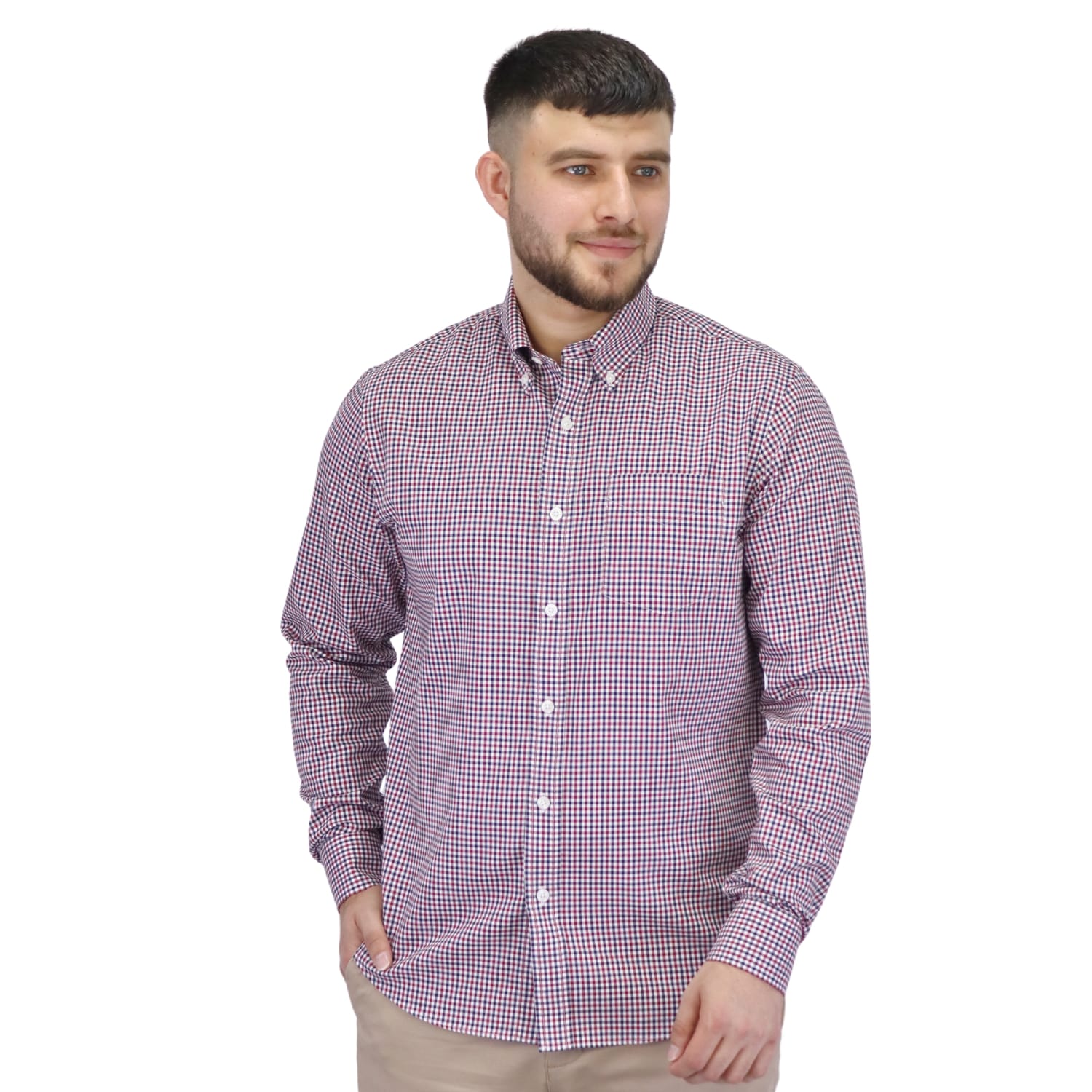 Men's Wrinkle Free Cotton Shirt: Comfort & Style