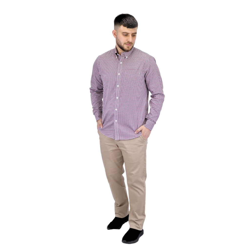 Men's Wrinkle Free Cotton Shirt: Comfort & Style