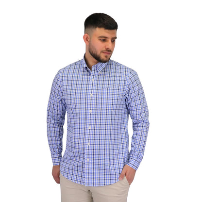 Giordano Men's Wrinkle Free Cotton Shirt: Comfort & Style-Multicolor