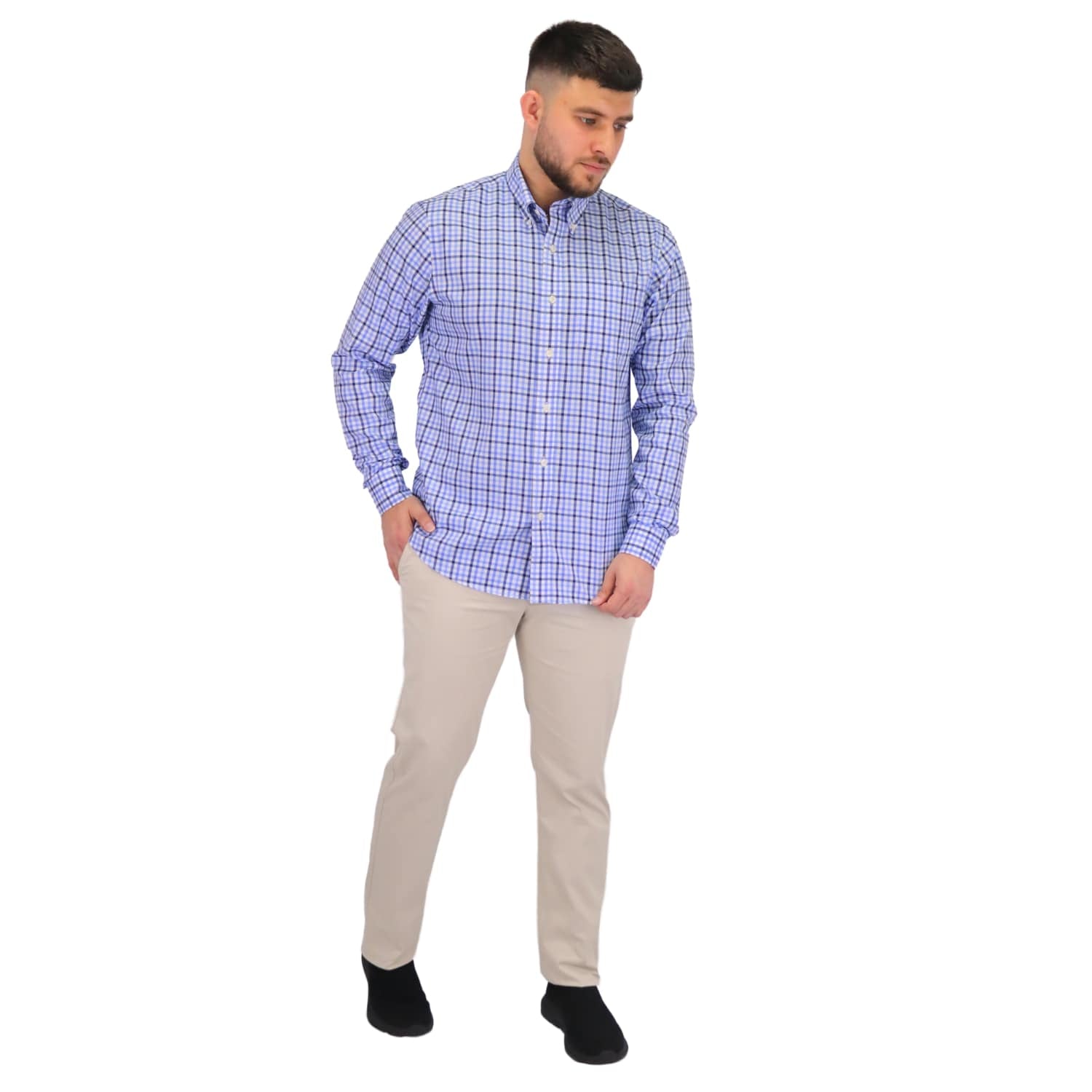 Men's Wrinkle Free Cotton Shirt: Comfort & Style