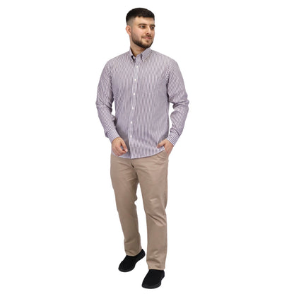 Men's Wrinkle Free Cotton Shirt: Comfort & Style