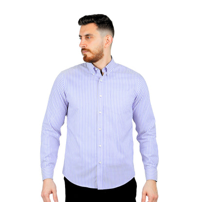 Giordano Men's Wrinkle Free Cotton Shirt: Comfort & Style-Multicolor
