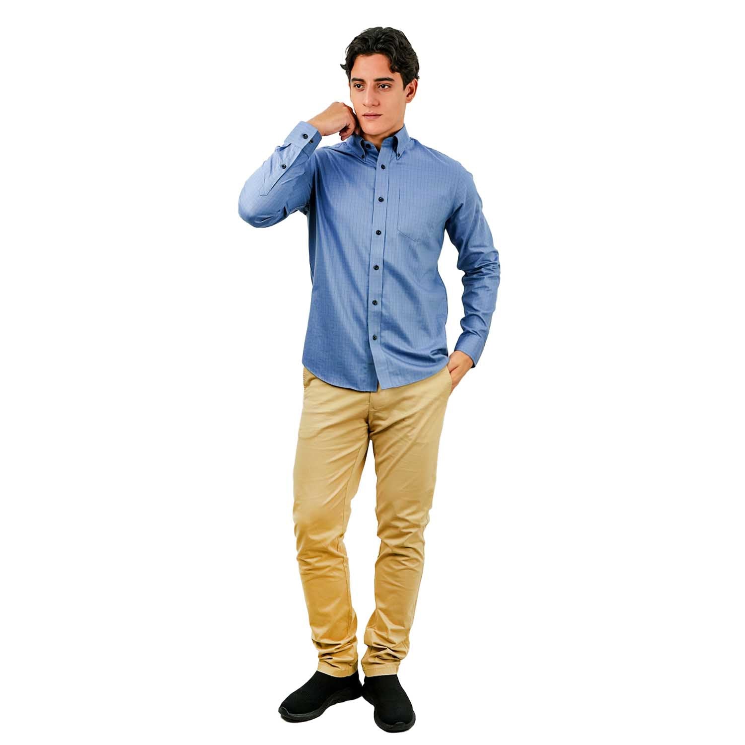 Men's Wrinkle Free Cotton Shirt: Comfort & Style