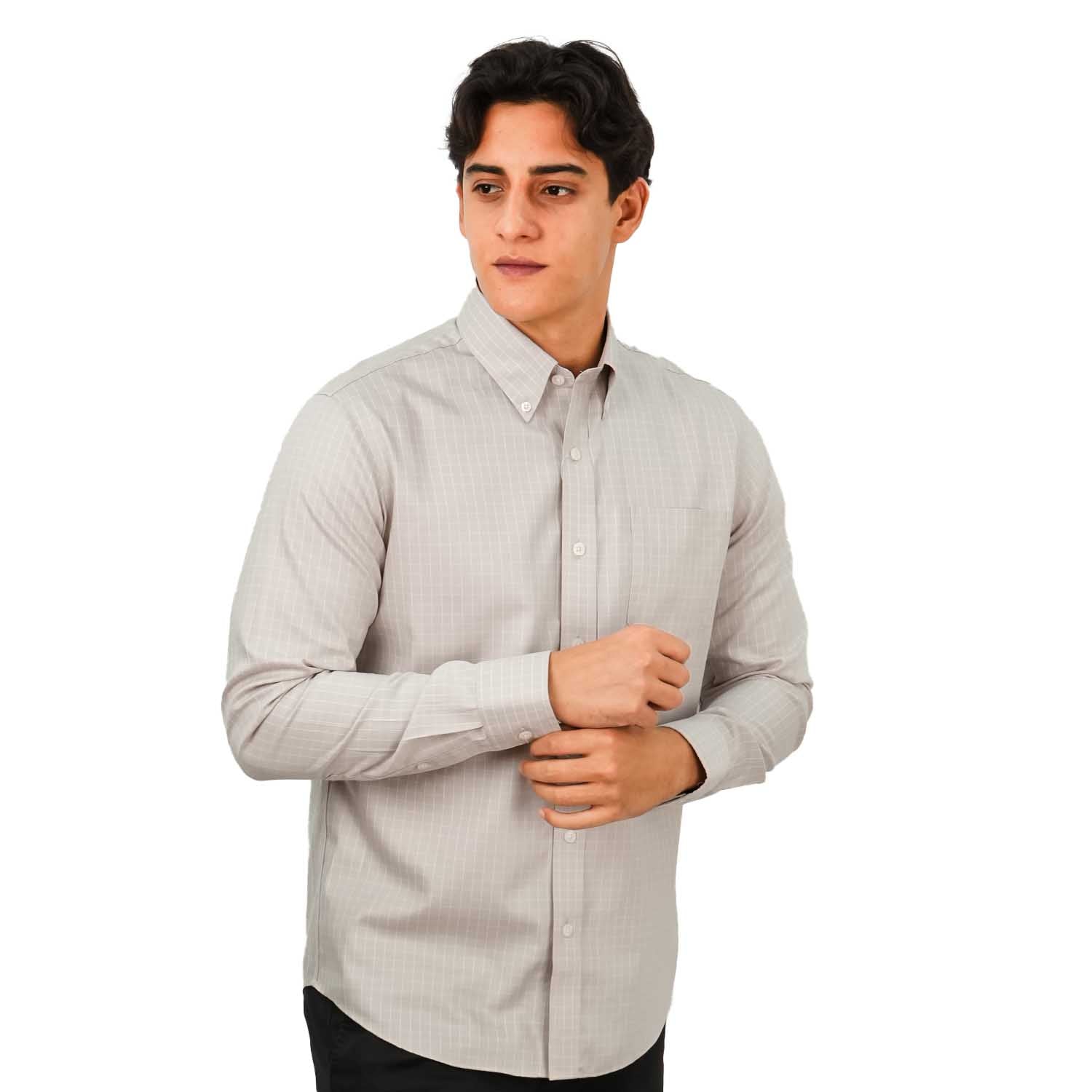 Men's Wrinkle Free Cotton Shirt: Comfort & Style