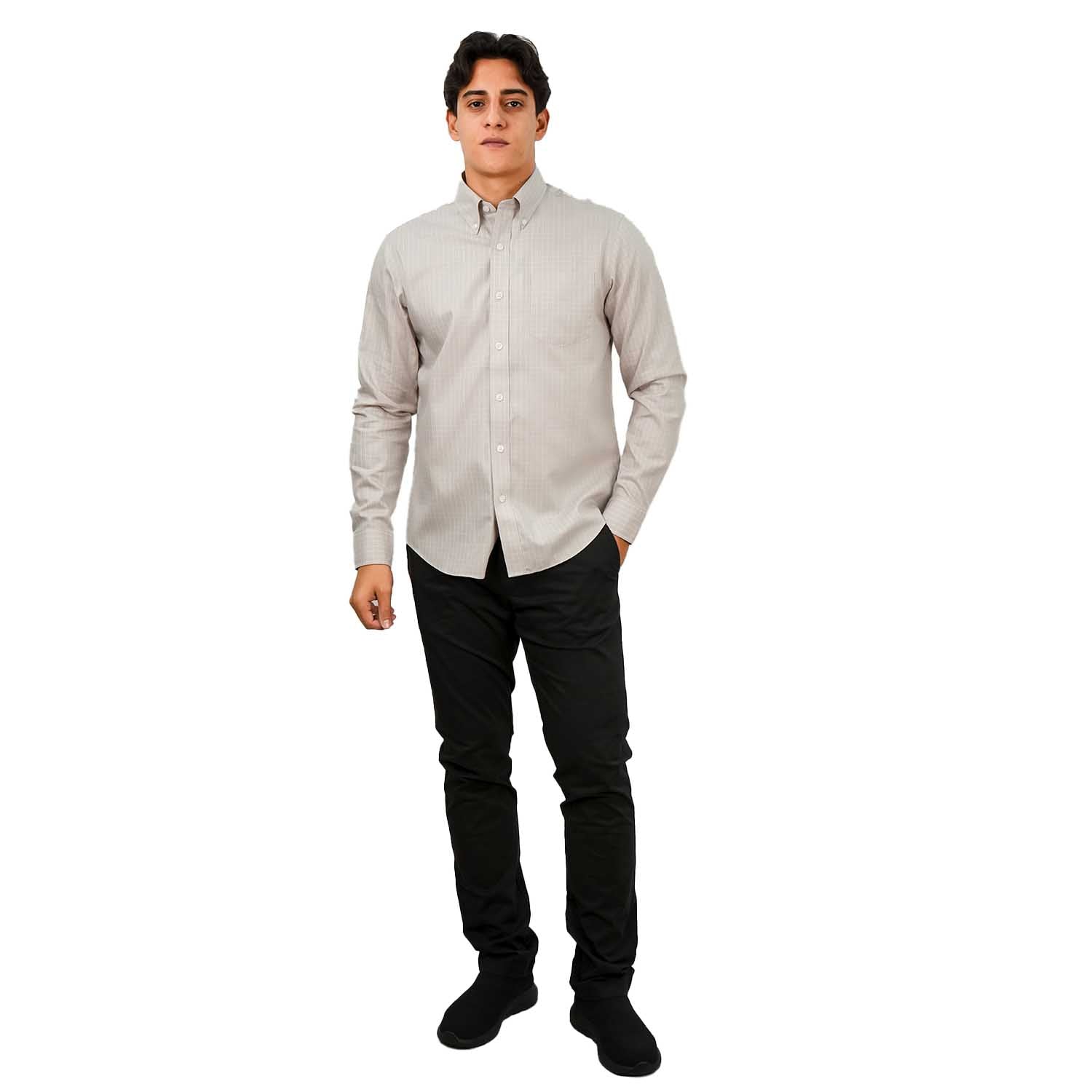 Men's Wrinkle Free Cotton Shirt: Comfort & Style