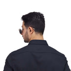 Men's Polyester Modal Lycra Twill Slim Fit Easy Care Shirt