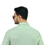 Men's Polyester Modal Lycra Twill Slim Fit Easy Care Shirt