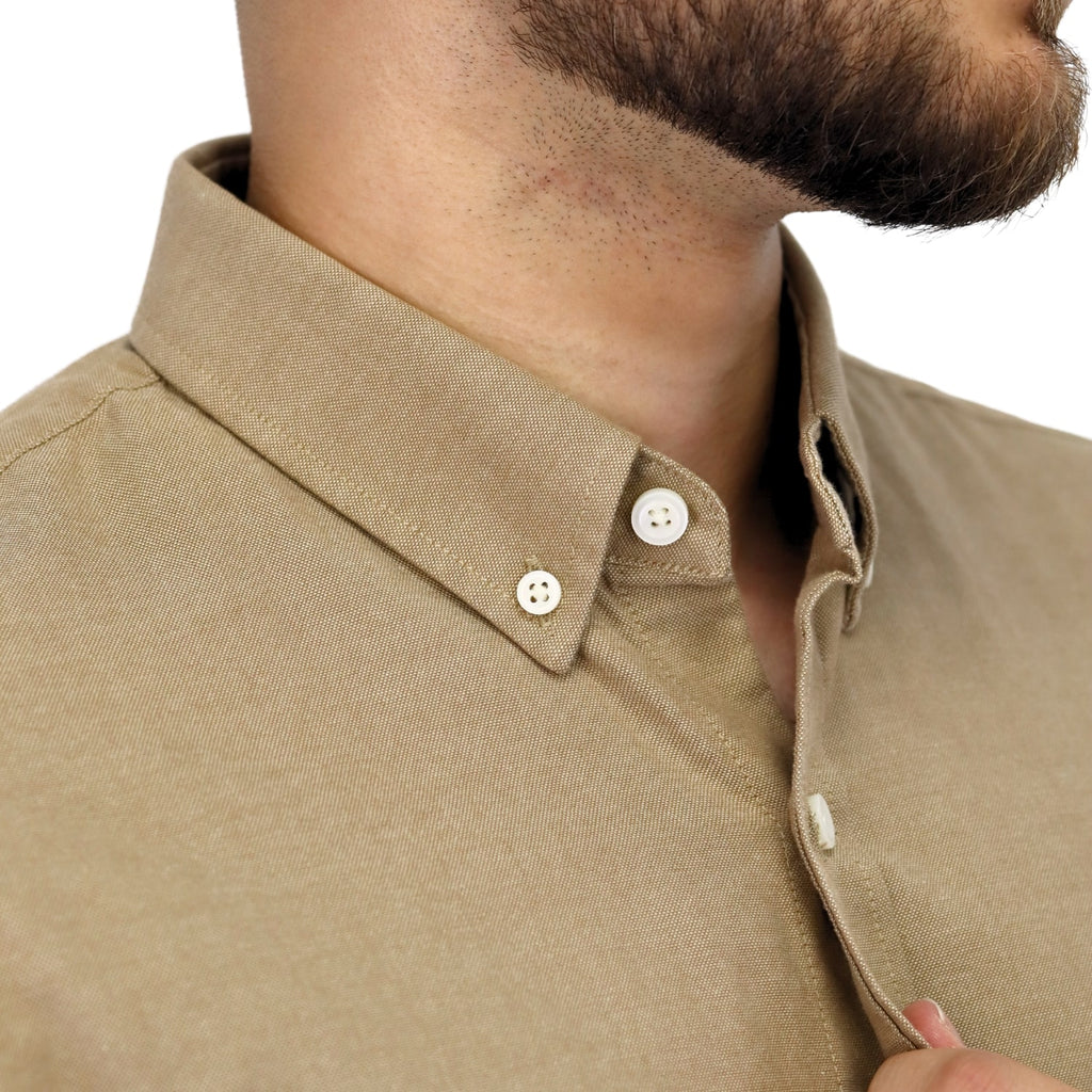 Men's Cotton Oxford Full Opening Long Sleeve Slim Fit Shirt