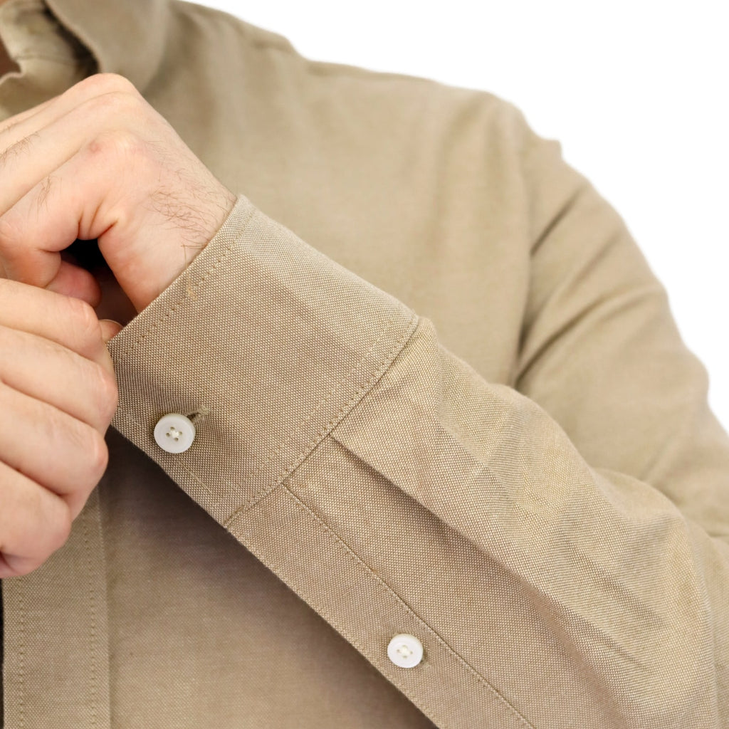 Men's Cotton Oxford Full Opening Long Sleeve Slim Fit Shirt