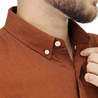 Men's Cotton Oxford Full Opening Long Sleeve Slim Fit Shirt