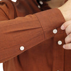 Men's Cotton Oxford Full Opening Long Sleeve Slim Fit Shirt
